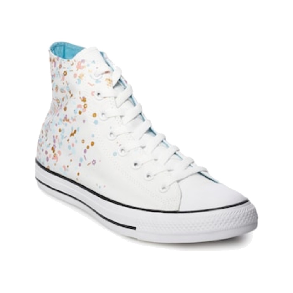 Colorful Confetti Print Chuck Taylors